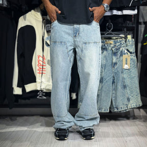 Calça Baggy Patch Azul Claro DMC